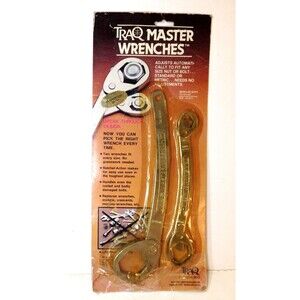 TRAQ Master Wrenches 7/8"x 1-1/4" Heavy Duty & 3/8"x 13/16" 2 Pack New As on TV